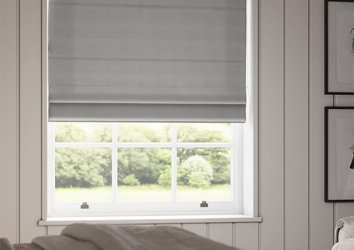 Faux Silk, Silver - Roman Blind - Image 5